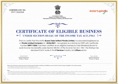 DPIIT Eligible Business